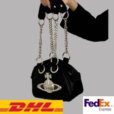 New Vivienne Westwood big orb chain shoulder bag black croco from Japan DDP