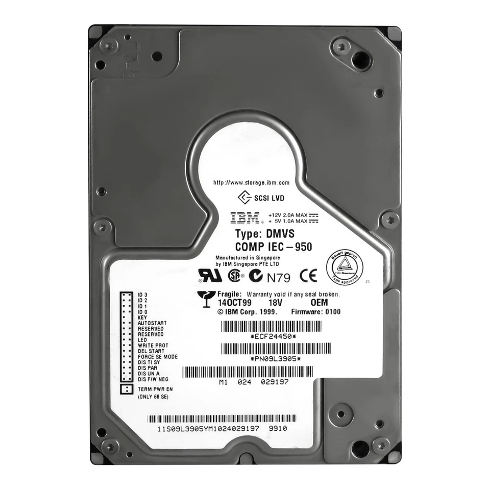 Disco Rigido IBM Ultrastar 18LZX 09L3905 18.2GB 10K 2MB Ultra2 SCSI 3.5 " - Image 3 of 3