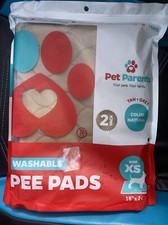 Pet Parents Washable Reusable Pee Pads Pack of 2 Tan Grey 18"x24" X-Small
