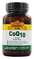 Country Life - Coq10 60 Mg. - 60 Vegetarian Softgels on sale Country Life - Coq10 60 Mg. - 60 Vegetarian Softgels on sale