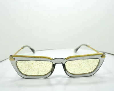 NEW AUTHENTIC JIMMY CHOO VELA/G/S P4GD1 SUNGLASSES Grey Gold 