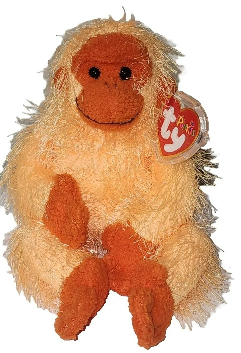 Ty Punkies - TRAPEZE the Monkey (10 Inch) NEW MWMTs Plush Stuffed