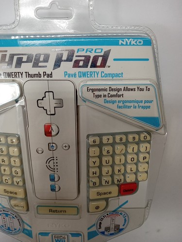 Rare Nyko Wii Type Pad Pro Keyboard Grip For Wii Controller 2009 - Picture 4 of 9