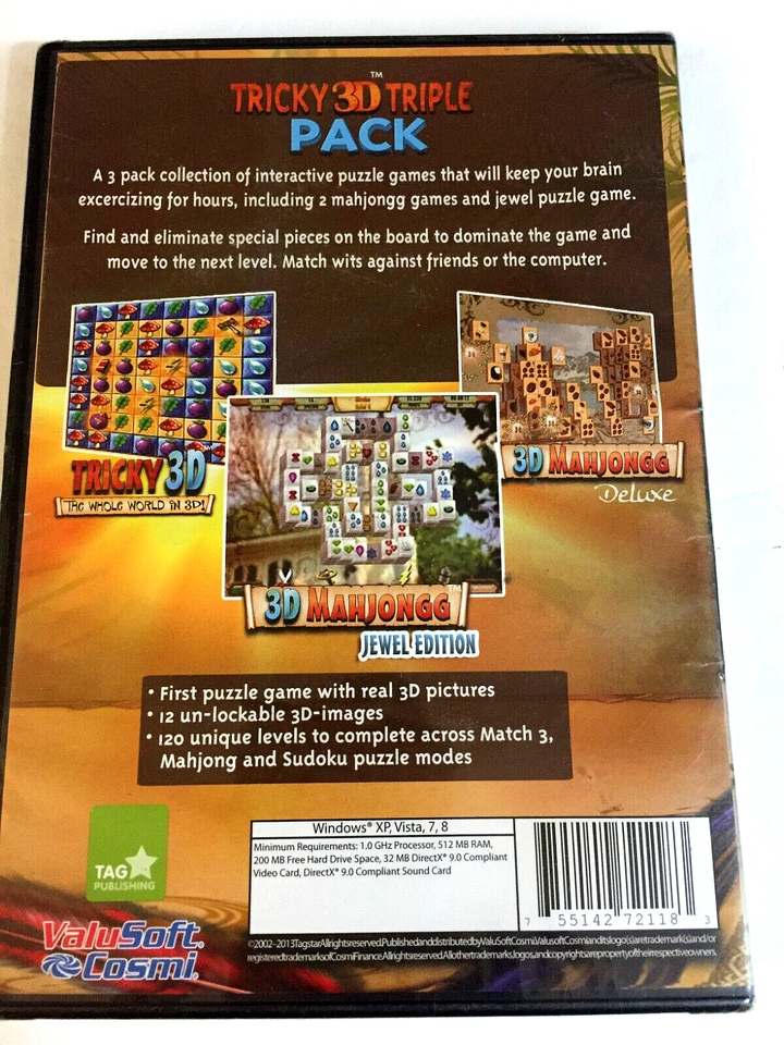 Tricky 3d Triple Pack PC CD-ROM Software Ships Free Same Day With ...