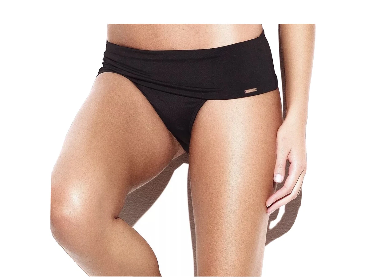 Panache Holly fold pant Bikini Bottoms black UK Size 8 BNW