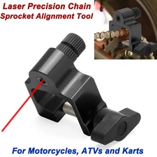 1 Set Black Chain Alignment Tool Quick Accurate ATV Aligning Bike Chain Sprocket