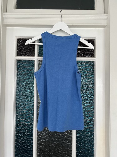 COUNTRY ROAD Cotton Silk Rib Tank - Vivid Blue - Women’s Size L/14 - Picture 3 of 7