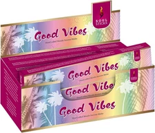 Soul Sticks Good Vibes | 12 Boxes of Hand Rolled Natural Incense Sticks