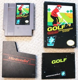 GOLF (Nintendo NES &copy;1985)  w/Box, Game & Instruction Manual, Tested/Working VGC