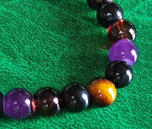 Bracciale PIETRE DURE❗️preziose MIX 8 mm NATURALI❗uomo donna CRISTALLOTERAPIA❗ - Foto 5 di 5