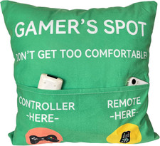 Gamer Gifts, Pocket Design Throw Pillow Covers 18 X 18 Inch, Gaming Room D cor S
