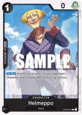 One Piece Helmeppo (OP03-091/294) OP03 Pillars of Strength NM