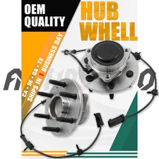 Set(2) Front Wheel Bearing & Hub Assy for 1999-2006 Chevy Silverado 1500 2WD