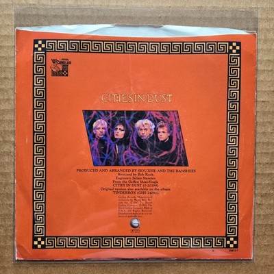 SIOUXSIE AND THE BANSHEES Cities In Dust DJ PROMO GEFFEN 45 7