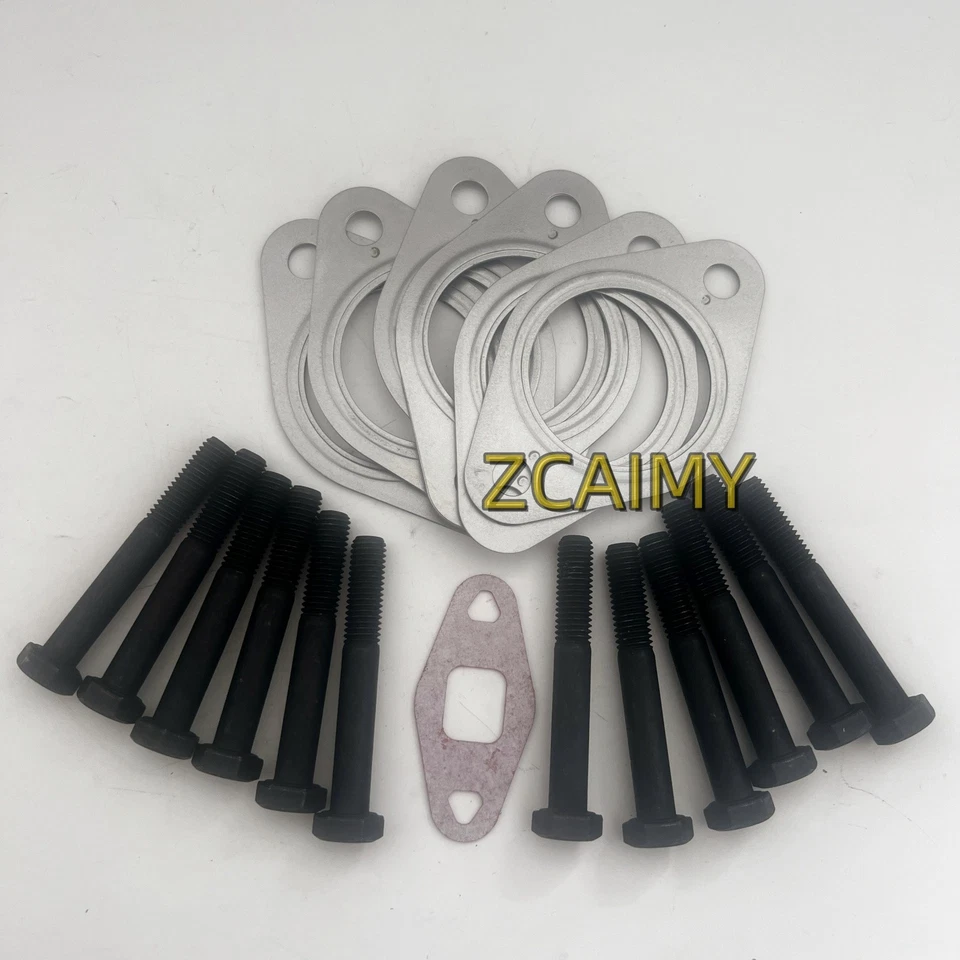 For Cummins 6c 6CT 8.3L Exhaust Manifold Gasket Set with Bolts 3932063/3929012 - Image 2 of 4