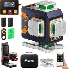 CIGMAN 4x360° Green Laser Level with Remote ...