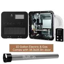 10 Gallon RV Water Heater Propane Gas + Electric Tank 1440W/12000 BTU 