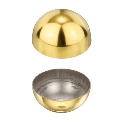 2pcs 63mm(2.48'') OD Stainless Steel Hollow Mirror Polished Hemisphere Ball