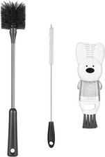   Bottle Brushes, Stainl Steel Long Handle Water Bottle Scrub Cleaning