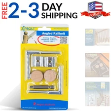 Angled Railbolt — Angled Staircase Handrail to Newel Post Connector for Lower...