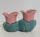 Vintage Brush Pottery Double Tulip Planter #670
