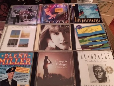 9 CD Glenn Miller, Lila McCann, Canyon  Trilogy Leadbelly Swedish Fiddle Music +