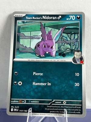Team Rocket's Nidoran Male Destined Rivals Excellent 117/182