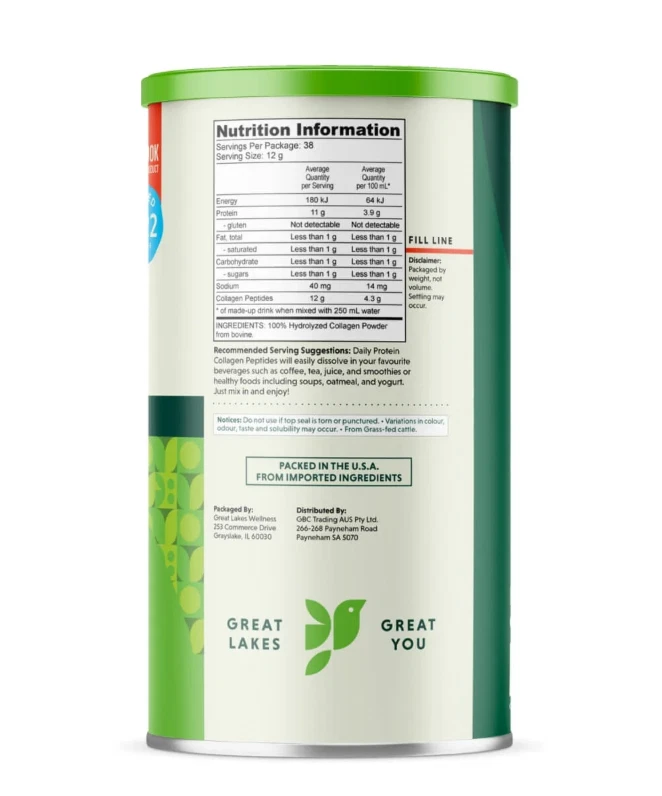 Hidrolizado de colágeno de gelatina Great Lakes 454 g Foto 2 de 3