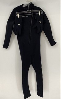 Paddle North Womens Black Superior Full Body Wetsuit Size Small With Gloves