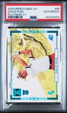 2024 PANINI IMPECCABLE LIV PLATINUM 1/1 #95 DAVID PUIG 1/1 PSA AUTHENTIC