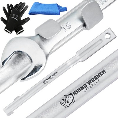 Rhino Universal Wrench Extender Tool Bar  - Extra Long 15 Inch Wrench Extension