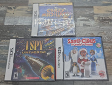 Nintendo DS Games Bundle 3 Crazy Machines/Santa Claus/I spy universe
