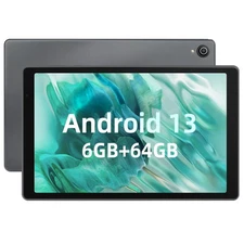 Jeazans Tablet Octa-Core Android 13 Tablet 6+64GB Dual Camera Bluetooth WIFI