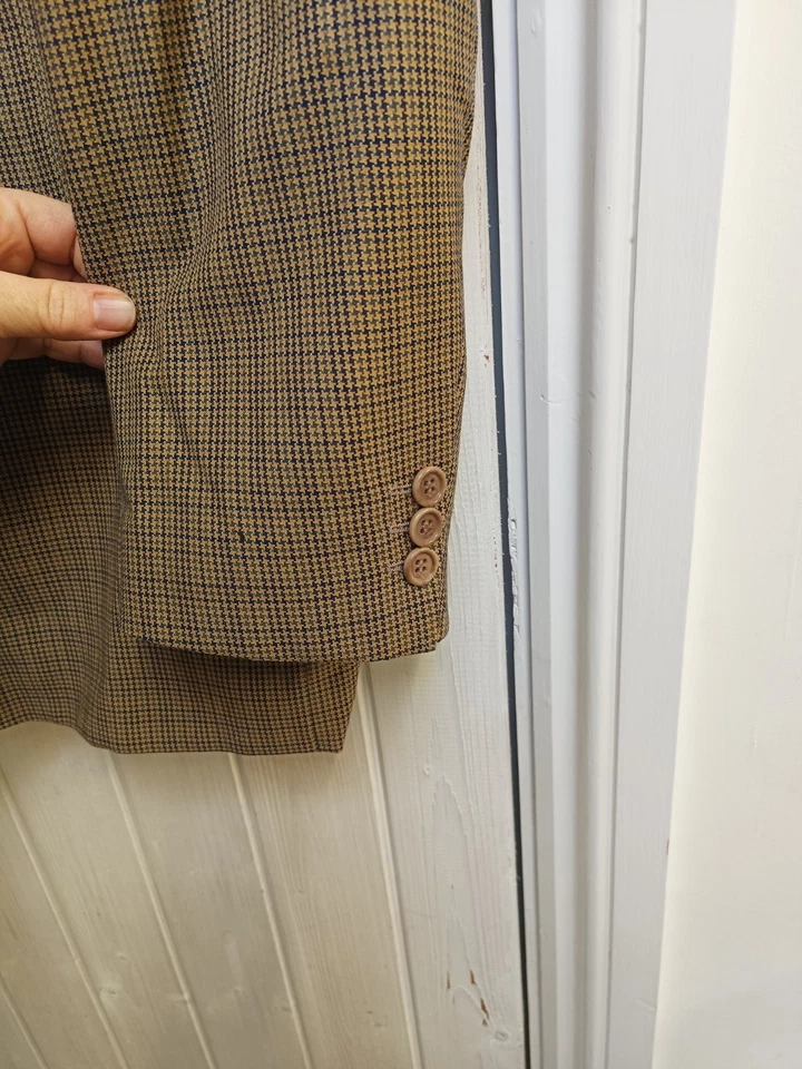 Vintage Jaeger Mens Jacket Tweed Size 54R Wool - Image 3 of 4