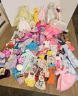 Huge Mixed Lot of Barbie Clothing Modern & Vintage As Is Dresses Pants Skirts