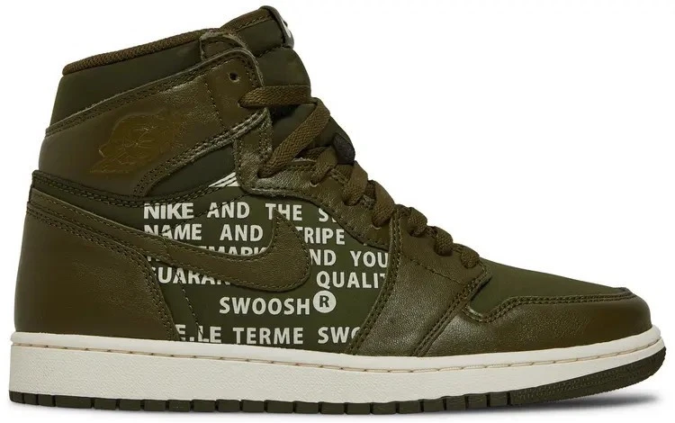 Jordan 1 Retro Double Strap High Olive Canvas for Sale