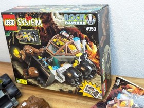 Lego 4950 Rock Raiders Loader Dozer Classic Vintage Box Original Box Instructions