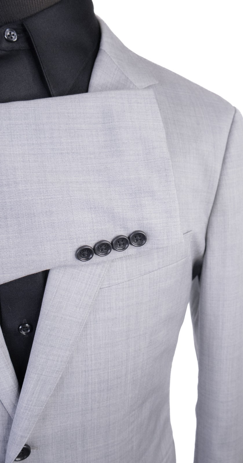 Bonobos 2-Piece Wool Suit Solid Gray 40R Modern F… - image 6