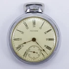 Antique Waltham 15 Jewels Nickel-Silver Pocket Watch, Pre-Owned, Runs (46#41)