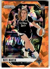 2024 Panini Prizm WNBA Kate Martin Ice Orange Prizms Rookie #126