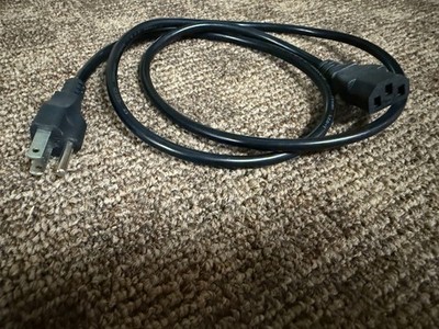AC Power Cable 3-Prong to C13 10A 250V Computer Power Cord