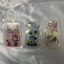 Black Butler Phantom Cafe Acrylic Keychain Set 3pc Limited Edition Series