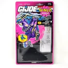G.I. Joe Ninja Force Night Creeper Attached Bubble UNCUT File Card Back Vintage