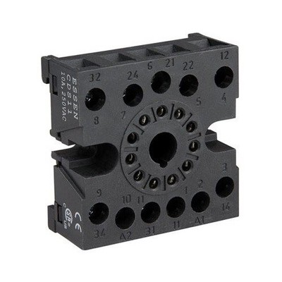 Greenbrook PRRB8 DIN Rail Base Round For Relay 2 Pole Joint