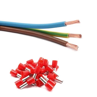 XENTERIO Zählerschrank-Verdrahtungssatz, 3m, 10mm² (bn/bl/gn-ge), 50 Iso-Aderendhülsen