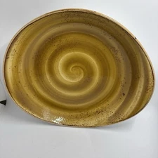 Steelite Craft, England: Yellow Freestyle Bowl 32 Oz  11 x 9.5 Inch  Pottery