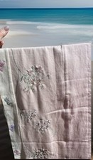 Kids Line Luxury Embroidered Valance Flowers Butterfly Pink Nursery Girls 60x15