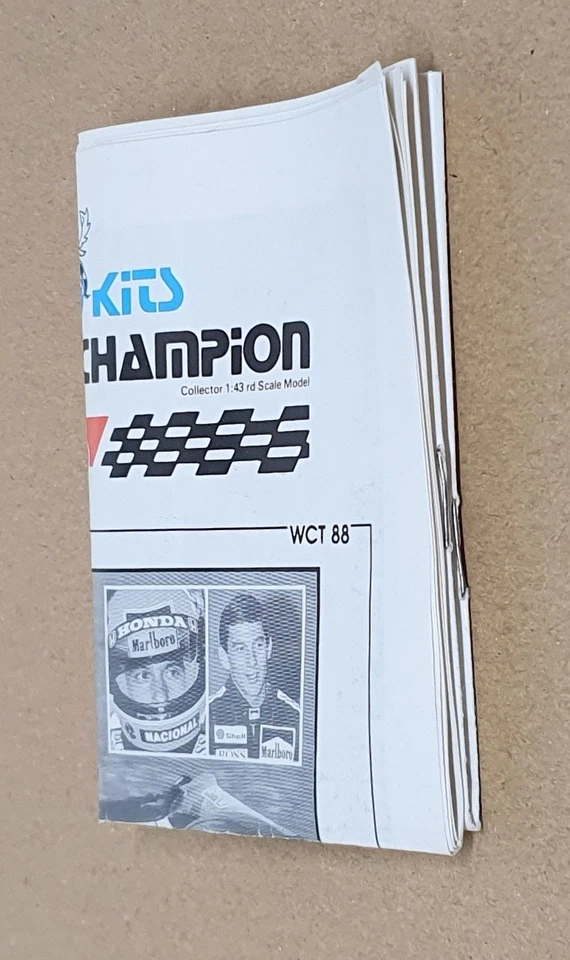 Kit Tameo escala 1/43 sin construir WCT88 - F1 McLaren Honda MP4/4 Ayrton Senna 1988 Foto 4 de 4