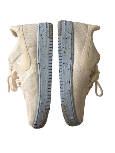 New Nike Air Force 1 Crater Flyknit Sz W7 M5.5 Shoes White Athetic Sneakers - Picture 12 of 14