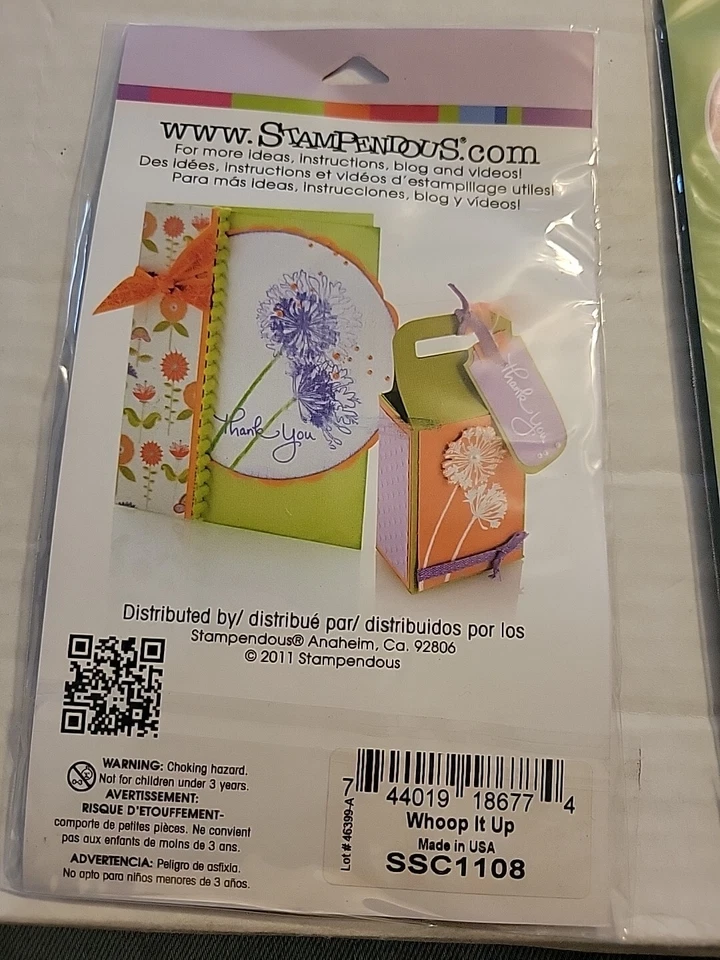 (3) Juegos de estampillas transparentes de feliz cumpleaños fiesta Suprise Inkadinkado Stampendous Foto 4 de 4